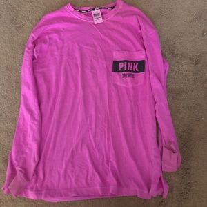 Pink long sleeved tee